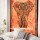 Small Twin Size Orange Multi Valentina Harper Ruby Tie dye Elephant Tapestry