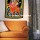 Hindu Deity Goddess Durga on Tiger Cloth Fabric Poster Wall Hanging