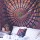 Blue Multi Good Vibes Mandala Medallion Wall Tapestry, Hippie Bedding