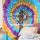 Multi Medallion Tie Dye Sukha Tree of Life Wall Tapestry, Hippie Bedding