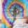 Multi Medallion Tie Dye Sukha Tree of Life Wall Tapestry, Hippie Bedding