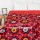 Vibrant Red Suzani Medallion Floral Printed Cotton Kantha Quilt Blanket Bedspread