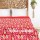 Red Multi Paisley Ikat Kantha Quilt Blanket Bedspread