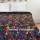 Twin Size Black Birds Paradise Cotton Kantha Quilt Blanket