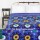 Blue Suzani Floral Printed Cotton Kantha Quilted Blanket Throw