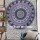 Small Purple Plum and Bow Deer Elephant Mandala Tapestry