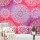 Pink Purple Prismatic Medallion Mandala Galaxy Tapestry