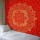 Red & Gold Glimmer Geometric Ombre Mandala Wall Tapestry
