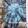 Turquoise & Purple Multi Locust Trees Tie Dye Tapestry