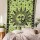 Green Psychedelic Sun Moon Tapestry