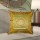 Green Floral Medallion Circle 16X16 Decorative Silk Throw Pillow Case 16X16