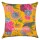 Yellow Decorative Tropical Kantha Square Throw Pillow Cover 24X24 Inch