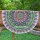 Yellow & Pink Multi Rejoice Medallion Mandala Cotton Beach Roundie