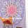 White & Purple Chandelier Ombre Mandala Tapestry, Hippie Bedding