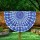 Blue Multi Fish Medallion Mandala Beach Roundie Throw