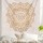 Gold Geometric Flower Ombre Mandala Wall Tapestry