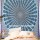 Blue Illusion Hippie Mandala Tapestry