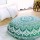 Sea Green Ombre Mandala Round Floor Pillow Cover 32" Inch, Dog Pet Bed
