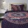 Twin Blue Multi Jumbo Medallion Boho Bedding Mandala Duvet Cover with One Pillow Case