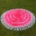 Pink Shibori Mandala Circle Beach Blanket Throw