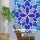 Blue Multi Tropic Paradise Mandala Boho Tapestry Bedspread