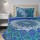 Blue Bliss Star Boho Dorm Mandala Bedding Duvet Cover with One Pillow Case
