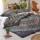 Blue Multi Jumbo Medallion Boho Bedding Mandala Duvet Cover Set with 2 Pillow Cases