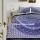 Blue Purple Kerala Boho Style Bedding Mandala Duvet Cover Set with 2 Pillow Covers