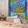 Turquoise Multi Om Aum Chakra Tie Dye Wall Tapestry
