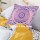 Purple and Pink Ombre Mandala Throw Pillow Cover