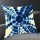 Decorative Blue Attraction Medallion Shibori Indigo Pillow Cover 16X16 Inch