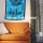 Teal & Black Dream Catcher Fabric Cloth Poster