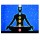 Black & Blue Multi Meditation Chakra Poster Tapestry Wall Hanging