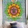 Twin Green Multi Turtle Mandala Tapestry