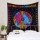 Colorful Tie Dye Queen Astrological Zodiac Sign Wall Tapestry