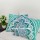 Sea Green Pom Pom Ombre Mandala Throw Pillow Cover Set of 2