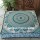 Sea Green Stevie Square Pets Floor Pillow Cover 36" Inch