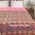 Vibrant Pink Multi Queen Rainbow Handmade Kantha Quilt Blanket Bedding