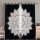 Black Decorative Rangoli Mandala Tapestry Curtain Panel Pair