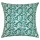 24" Green Ikat Kantha Decorative Boho Throw Pillow Bohemian Couch Cushion Cover