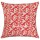 24" Red Decorative & Boho Accent Ikat Kantha Throw Pillow Cover Case