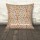 24" Beige Multi Ikat Kantha Oversized Throw Pillow