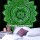 Black & Green Rangoli Mandala Tie Dye Wall Tapestry