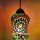 Assorted Colorful Ceramic Moroccan Mosaic Glass Lamp Lantern