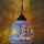 Teardrop Boho Style Mosaic Glass Pendant Light Fixture