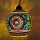 Matte White Cirque Boho Mosaic Glass Hanging Pendant Light