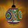 Multi Color Turkish Mosaic Pumpkin Shape Pendant Light