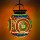 Turkish Mosaic Glass Hanging Lantern for Outdoor Decoration