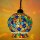 Turkish Inspired Mosaic Glass Hanging Lamp Lantern