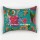 Teal Super Flower Standard Cotton Pillow Cases Set of 2